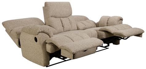 Southern Motion Re Fueler Double Reclining Sofa With Two End Recliners And Padded Footrests