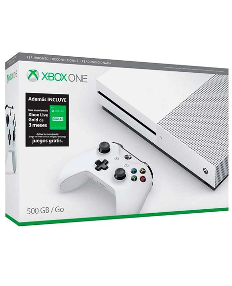 Consola Xbox One S Refurbished Blanco 500gb Mas 3 Meses De Xbox Live