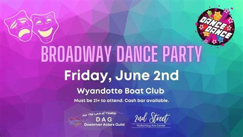 Downriver Broadway Dance Party Wyandotte Boat Club June 2 2023