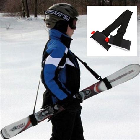 Adjustable Ski Snowboard Easy Backpack Cross Country Ski Pole Shoulder