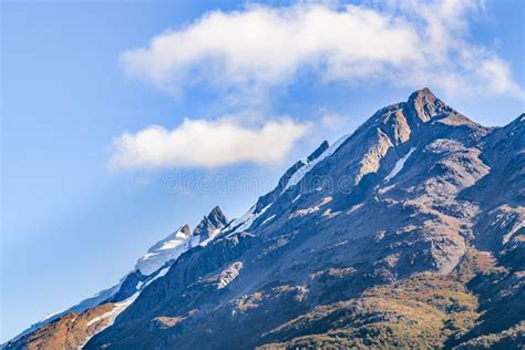 Patagonia Mountain Landscape Scene Aisen Chile Stock Image Image Of