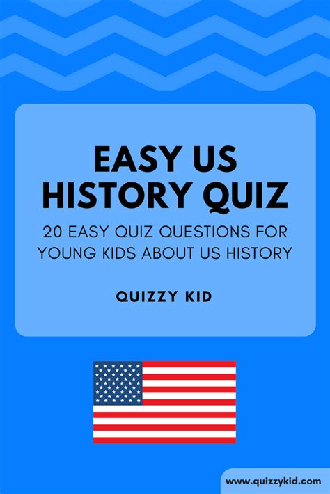 Create and print a quiz with trivia questions in random categories or in any subcategory of your choice. Easy American history trivia - Quizzy Kid