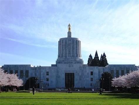 The Oregon State Capitol Building In Salem Looks Just A Little Too