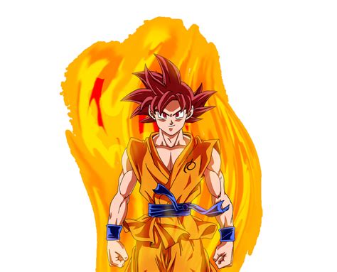 Goku Super Saiyan God By Gokuxdxdxdz On Deviantart