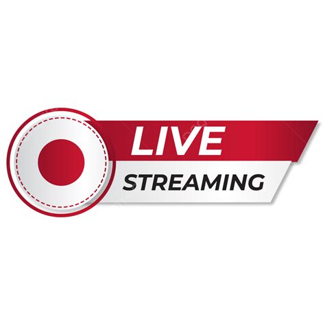 Live Streaming Clipart Png Images Live Streaming Logo Red Play Button