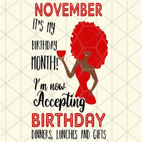 November Its My Birthday Month Born In November Etsy