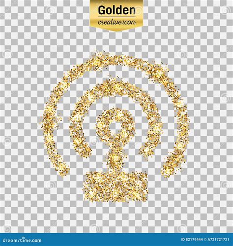 Gold Glitter Icon Stock Illustration Illustration Of Digital 82179444