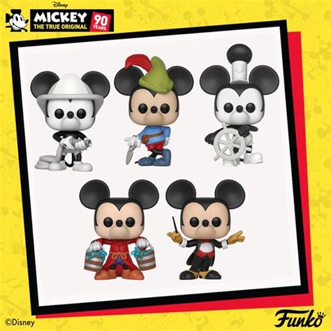 Disneys Mickey Mouse Celebrates 90 Years With Special Funko Pops