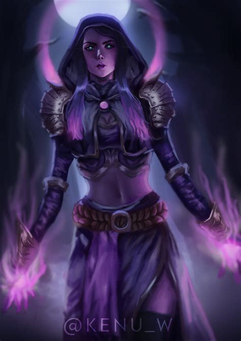 Artstation Slyvania The Dark Sorceress Dnd Character
