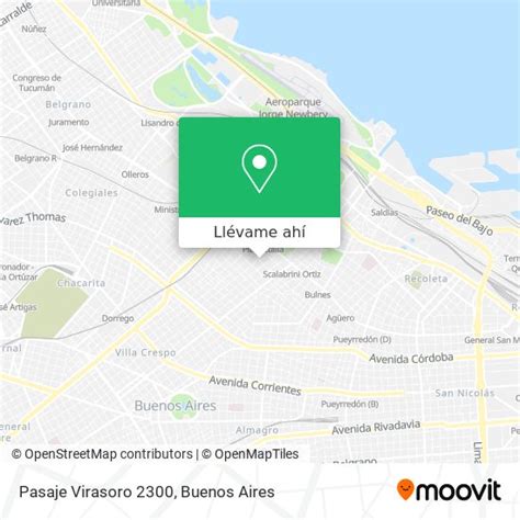 ¿cómo Llegar A Pasaje Virasoro 2300 En Distrito Federal En Colectivo