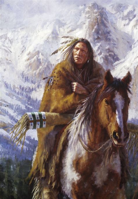Warriors Of The High Country Ute Native American Paintings James