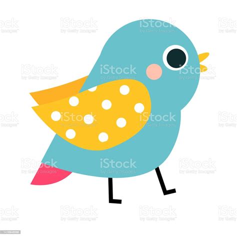 Cute Bird Vector Clip Art Of Funny Cartoon Bird Stock Illustration