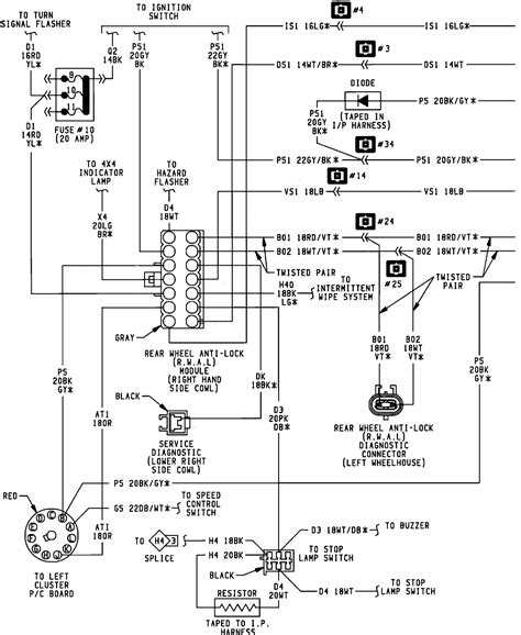 Intermittent wiper/washer wiring diagram for dodge ramcharger aw150 1992. 99 Dodge Dakotum Wiring Diagram - Wiring Diagram Networks