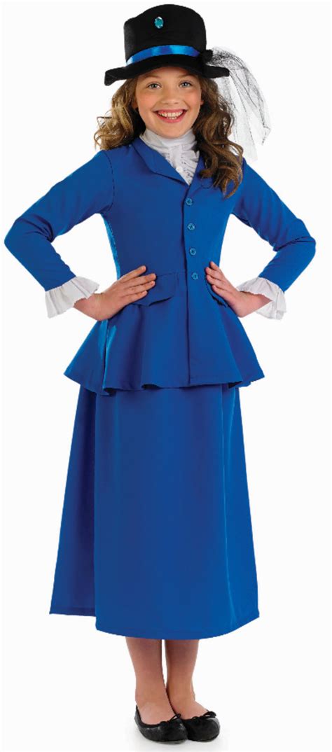 Blue Victorian Dress Girl S World Book Day Fancy Dress Costumes Mega Fancy Dress