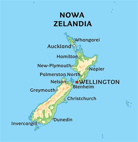 Mapa Nowa Zelandia Zobacz Mapę Nowej Zelandii Zobacz Między Innymi