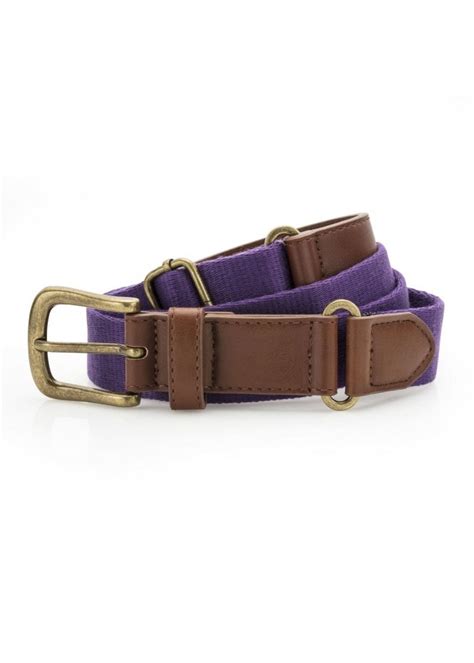 Asquith And Fox Faux Leather And Canvas Belt Aq902 Activewear Group