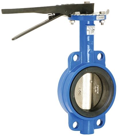 Cast Iron Wafer Style Butterfly Valve Lever Operated