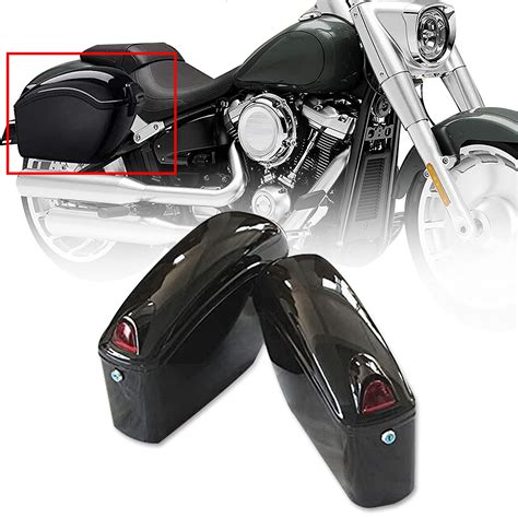 Buy Ego Bike Black Universal Hard Saddle Bag For Honda Yamaha Cruiser