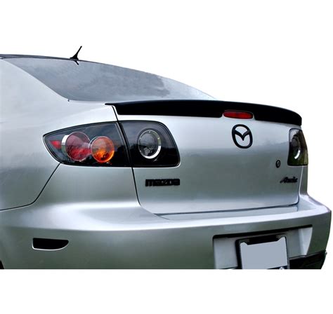 2004 2009 Mazda 3 4 Door Factory Style Flush Mount Rear Deck Spoiler