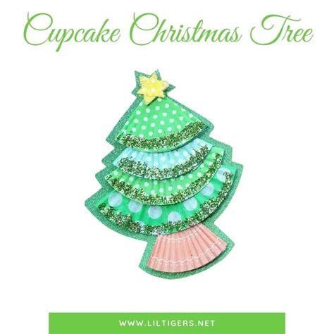 3 Super Easy Cupcake Liner Christmas Crafts For Toddlers Lil Tigers