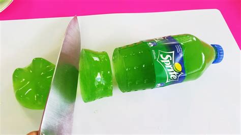 How To Make Sprite Jelly Gummy Soda Pudding Drink Bottle Diy Youtube