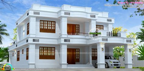 Flat Roof Home Design With Bedroom Kerala Home Design And Floor Plans
