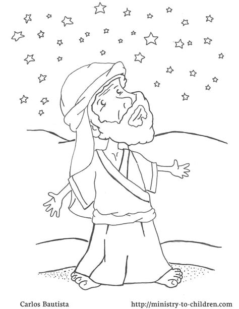 Abraham and God’s Promise Coloring Page