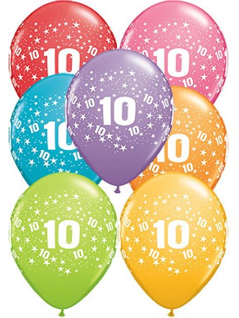 10th Birthday Stars Balloons Delivery Dublin Ireland
