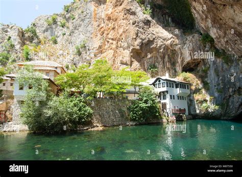 Blagaj Bosnia And Herzegovina Dervish House Stock Photo Alamy