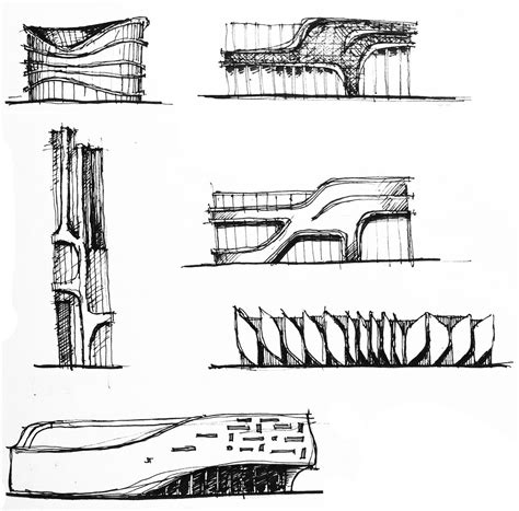 Architectural Sketches Part On Behance Architecture Design Sketch Architecture Concept
