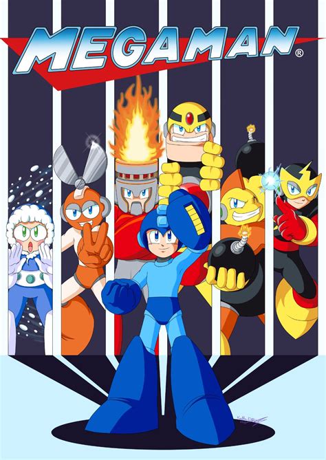 1345 Megaman Original Game Wall Poster 30 In X 20 In Fast