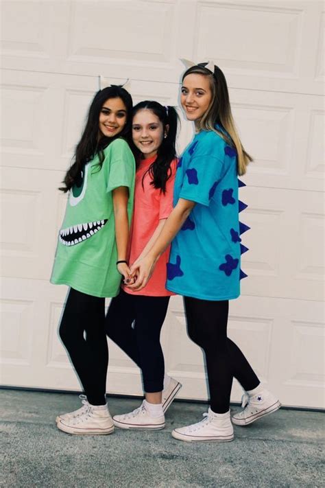 Easy Last Minute Halloween Costume Ideas For Girls Monsters Inc Cute Group Halloween