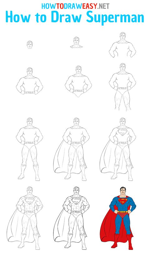 How To Draw Superman How To Draw Easy