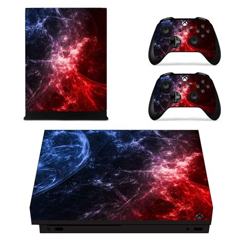 Galaxy Xbox One X Skin Decal For Console And 2 Controllers