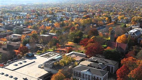Tufts University Autumn Aerial Views Medfordsomerville Campus Youtube