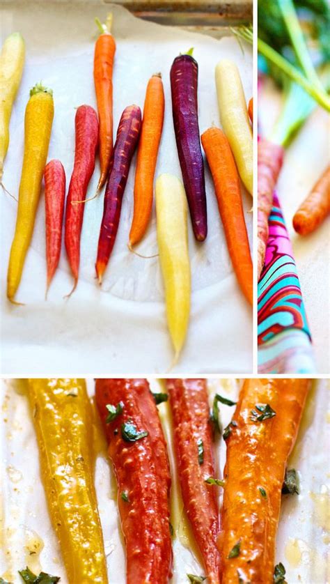 Roasted Rainbow Carrots Recipe 2 Ways Sweet And Savory Healthy Side Dish