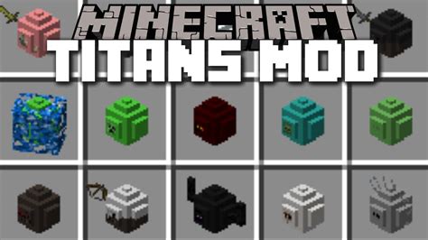 Minecraft MOB TITAN MOD SPAWN HUGE TITANS IN MINECRAFT Minecraft