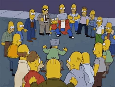 Homero Pelea Simpsons  Homeropelea Simpsons Fight Discover And Share S