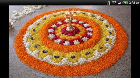 The pattern is simple with the we hope you have liked and loved these 50 lovely onam pookalam designs. Onam Pookalam - Android Apps on Google Play