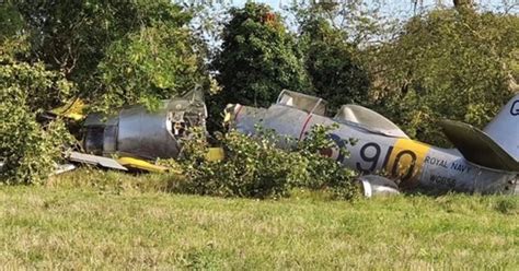 Vintage Raf Plane Crashes Into Trees As Pilot And Passenger Injured
