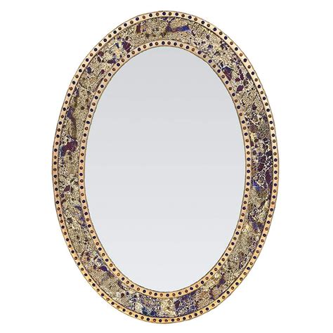 Decorshore Fired Gold 325 In X 245 In Decorative Wall Mirror Oval