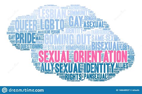 Sexual Orientation Word Cloud Stock Vector Illustration Of Bisexual