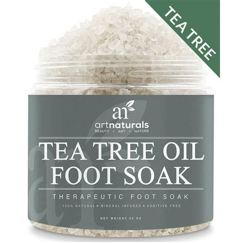 Tea Tree Oil Foot Soak 4oz 100 Natural Therapeutic Mineral Infused