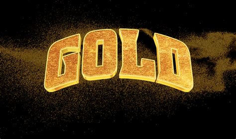 Gold Text And Logo Photoshop Mockup On Behance