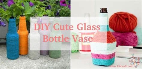 Diy Cute Recycled Glass Bottle Vases Tutorial K4 Craft Brawley Earth Day Crafts Recycled