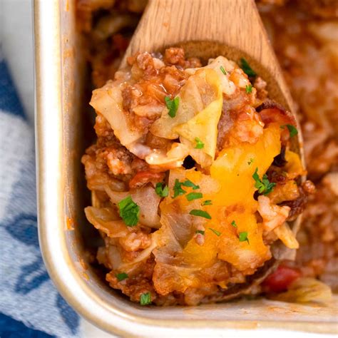 Stuffed Cabbage Casserole Recipe [Video] - Sweet and Savory Meals