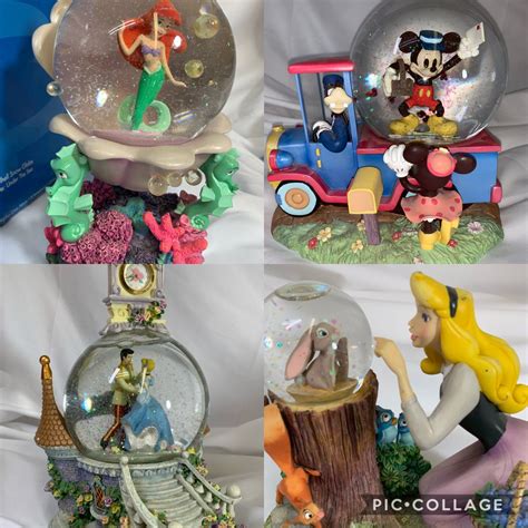Vintage Disney Snow Globes Limited Edition Collectibles