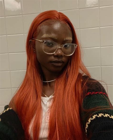 Wakneeta On Ig Dark Skinned Black Women Girl Ginger Hair Lace Front