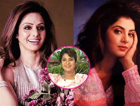 She Is Better Than Me Said Divya Bharti When Compared To Sridevi Watch Video Bollywood