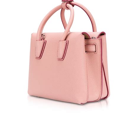 Mcm Milla Pink Blush Leather Small Tote Bag At Forzieri